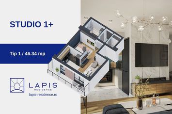 Apartament 1 camera + zona de dormit, Lapis Residence, avans 15% anunturi imobiliare Iasi