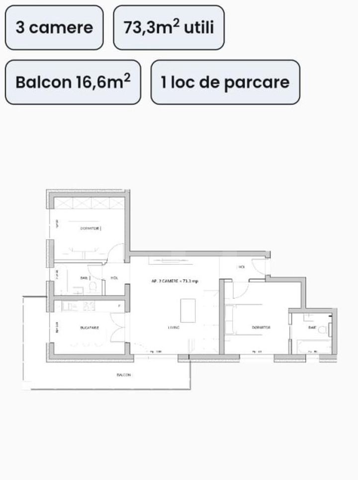 Apartament 3 camere de vanzare GIROC - Timis anunturi imobiliare Timis