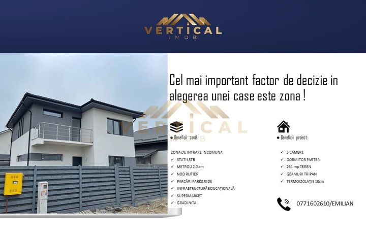 Casă - 5 camere de vanzare COMUNA BERCENI - Bucuresti anunturi imobiliare Bucuresti
