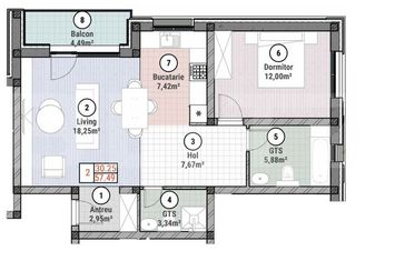 Apartament 2 camere de vanzare MOSNITA NOUA - Timis anunturi imobiliare Timis