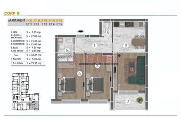 Bloc nou Berceni - 3 camere - finisaje lux - Postalionului anunturi imobiliare Bucuresti