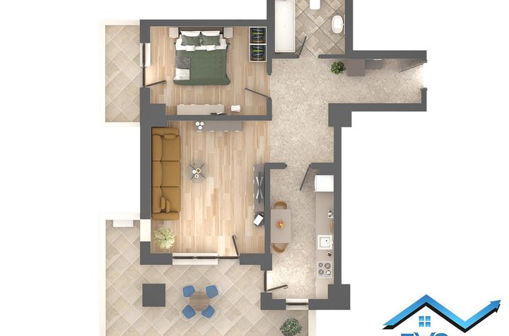 Apartament 2 camere de vanzare PODU ROS - Iasi anunturi imobiliare Iasi