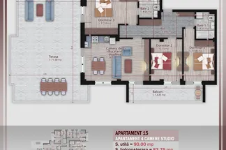Apartament 4 camere de vânzare Bucuresti - Titan
