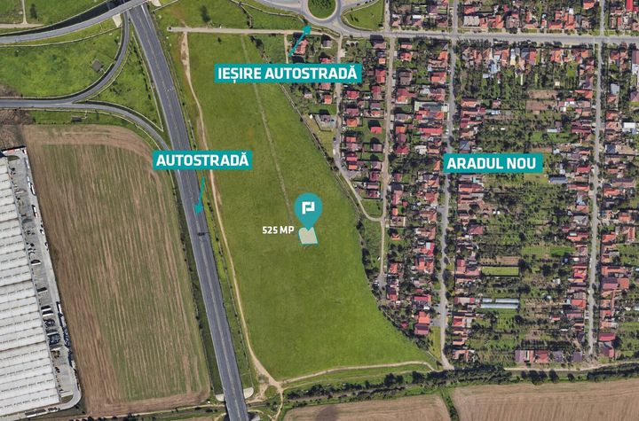 Teren cu PUZ servicii comerciale Aradul Nou anunturi imobiliare Arad
