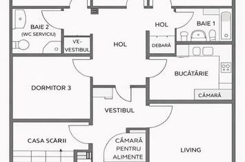 Apartament 4 camere, 70 mp, etaj 3/4,  piata Ion Meșter, Mănăștur anunturi imobiliare Cluj