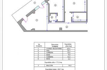 Apartament 3 camere de vanzare TOMIS PLUS - Constanta anunturi imobiliare Constanta