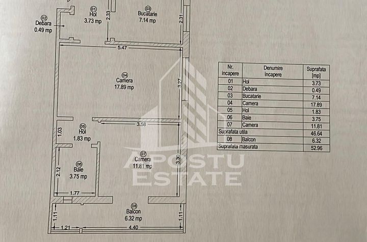 Apartament 2 camere,etaj2/4.centrala proprie,zona Tipografilor anunturi imobiliare Timis