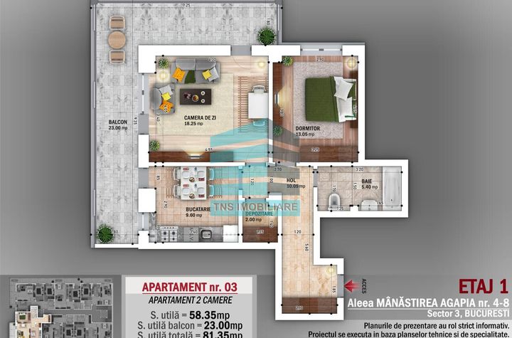 Apartament 2 Camere, Titan-Nicolae Grigorescu,Metrou anunturi imobiliare Bucuresti