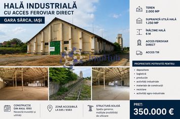Hală industrială cu acces feroviar – Gara Sîrca, Iași anunturi imobiliare Iasi