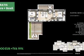 Apartament 3 camere de vânzare Bucuresti - Pantelimon