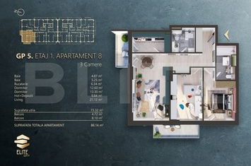 Apartament 3 camere de vanzare CLUJ-NAPOCA - Cluj anunturi imobiliare Cluj
