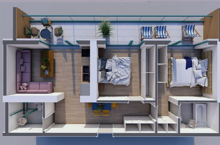 Apartament  nr 97 - Tip 13.1 - Etaj 6 - 3 camere - C1 - TMC Binelui Park - Zona Metalurgiei anunturi imobiliare Bucuresti