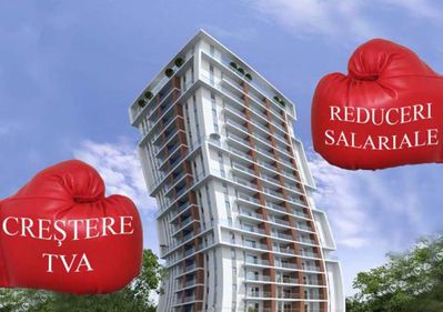 Imobiliarele, făcute KO în 2010 de tăierea salariilor bugetarilor şi creşterea TVA