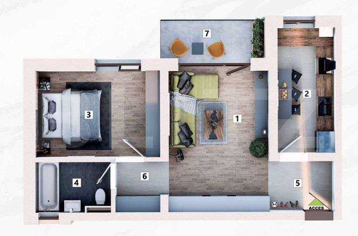 Apartament 2 camere de vanzare MEHALA - Timis anunturi imobiliare Timis