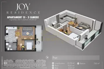 APARTAMENT 2 CAMERE(TIP STUDIO)-ZONA NOUA BIRUINTEI anunturi imobiliare Bucuresti