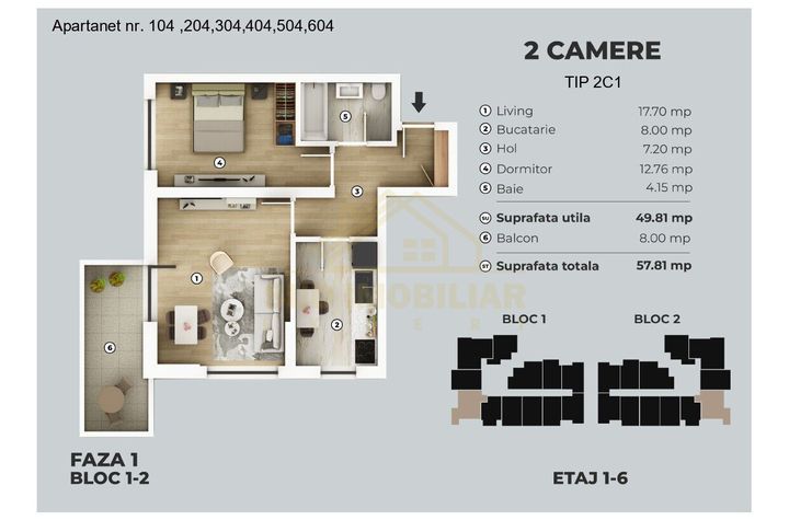 2 camere 2C1 anunturi imobiliare Bucuresti