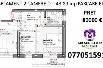Apartament 2 camere de vanzare LUNCA CETATUII - Iasi anunturi imobiliare Iasi