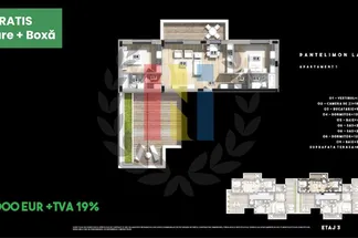 Apartament 3 camere de vânzare Bucuresti - Pantelimon