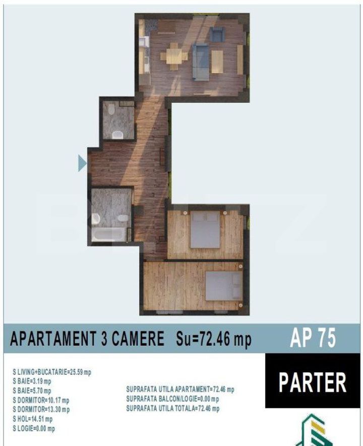 Apartament 3 camere de vanzare BISTRITA - Bistrita-Nasaud anunturi imobiliare Bistrita-Nasaud