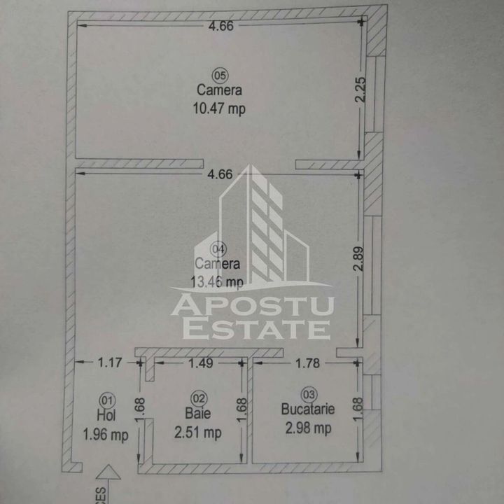 Apartament cu 2 camere, parter inalt, zona Sagului anunturi imobiliare Timis