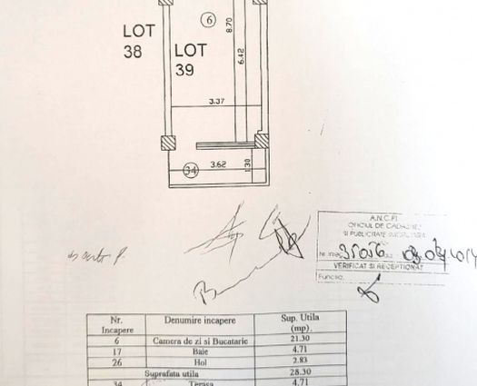 Garsonieră Iasi, 33 mp