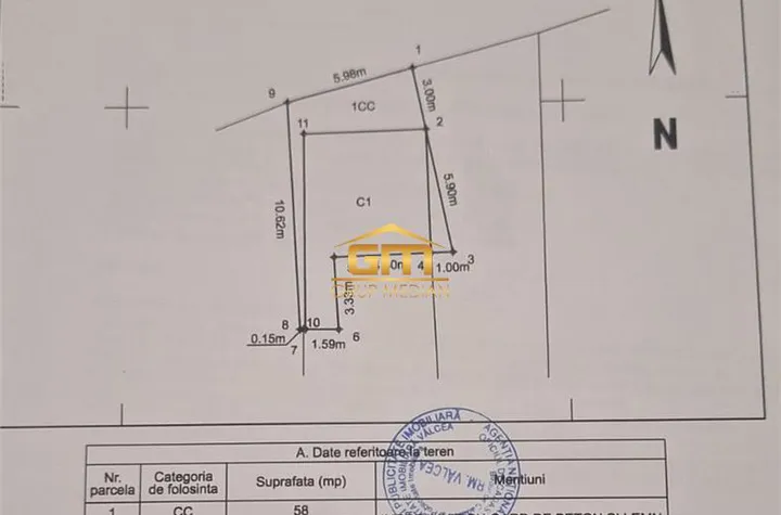 Casă - 2 camere de vanzare BABENI - Valcea anunturi imobiliare Valcea