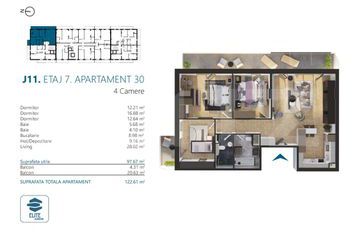 Apartament 4 camere de vanzare CLUJ-NAPOCA - Cluj anunturi imobiliare Cluj
