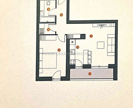 Apartament 2 camere Baneasa, 56 mp
