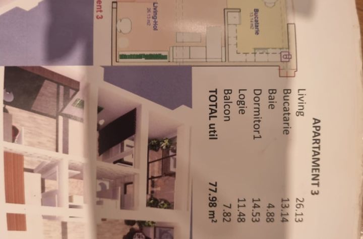 Apartament 3 camere de vanzare GEORGE ENESCU - Dolj anunturi imobiliare Dolj