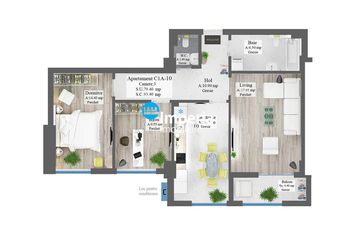 Apartament 3 camere de vanzare FRUMOASA - Iasi anunturi imobiliare Iasi