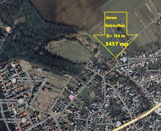 Teren Intravilan Bucov, 3457 mp