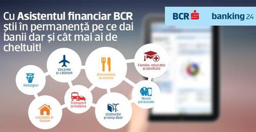 BCR - cel mai complex motor de analiză automată a fluxului de venituri şi cheltuieli - Asistentul Financiar BCR