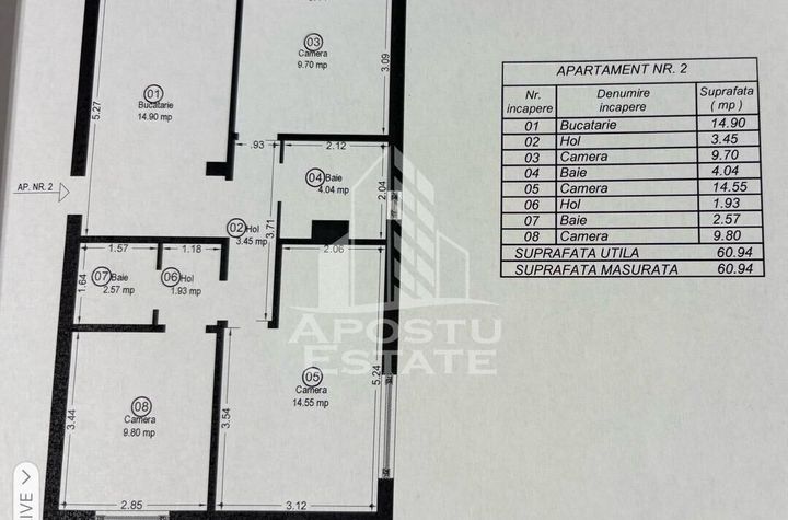 Apartament 3 camere, parter, zona Lipovei anunturi imobiliare Timis