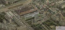 Bloc de cinci etaje intre Primaria sectorului 2 si Halele Obor, pe locul complexului unde vand micii comercianti