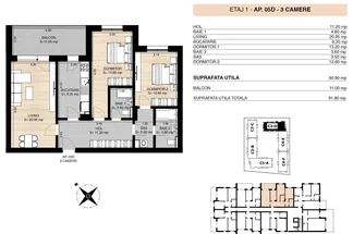 Apartament 3 camere de vânzare Bucuresti - Pipera