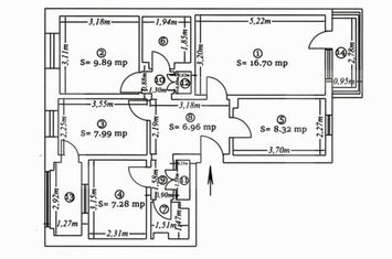 Apartament 4 camere de vanzare BOTOSANI - Botosani anunturi imobiliare Botosani