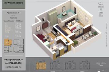 Apartament 2 camere de vanzare GIROC - Timis anunturi imobiliare Timis