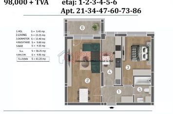 2 Camere - Postalionului - Grand Arena anunturi imobiliare Bucuresti