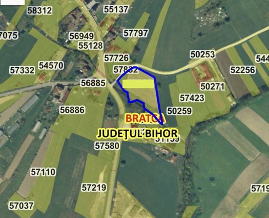 Teren Bratca, 3749 mp