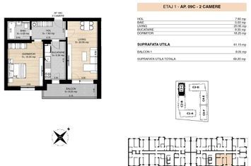 Rond OMV - Pipera - 2 camere - Faza 2 - Miluna Residence anunturi imobiliare Bucuresti