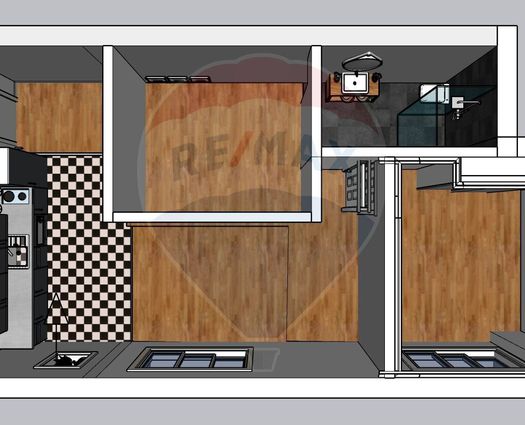 Apartament 2 camere Horea, 44 mp