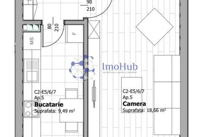 INVESTITIE! Apartament cu o camera, etaj7, Tatarasi, 42mp, 65.000 euro anunturi imobiliare Iasi