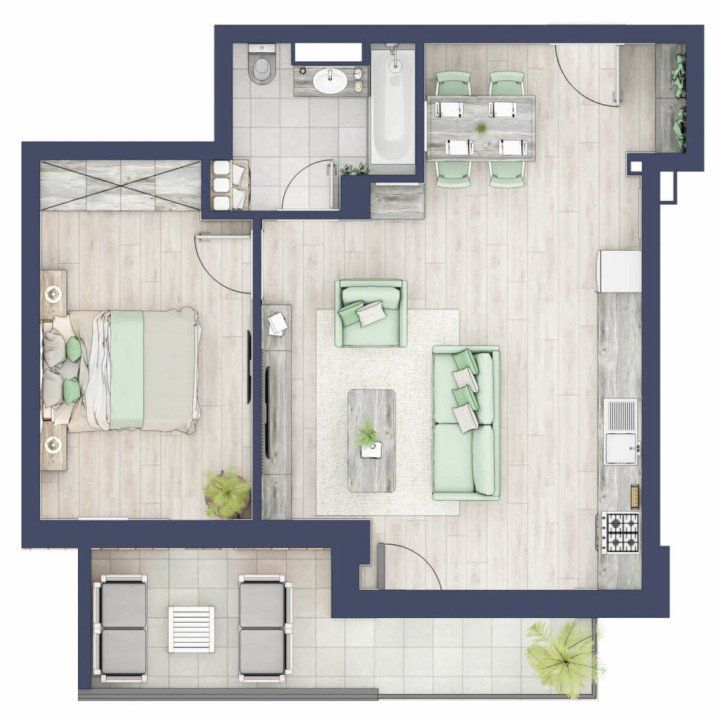 Apartament 2 camere de vanzare TURNISOR - Sibiu anunturi imobiliare Sibiu