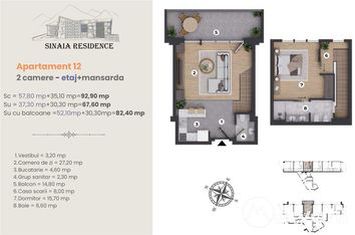 Apartament 2 camere de vanzare SINAIA - Prahova anunturi imobiliare Prahova