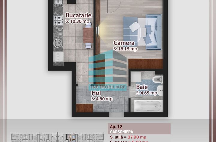 Garsoniera Generoasa 44 Mp,Ideal Investitie, Titan -Pallady,Metrou anunturi imobiliare Bucuresti