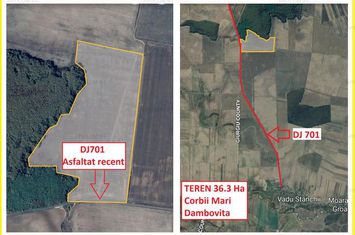 Teren Extravilan de vanzare CORBII MARI - Dambovita anunturi imobiliare Dambovita