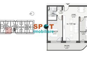 Apartament 3 camere de vanzare FLORESTI - Cluj anunturi imobiliare Cluj