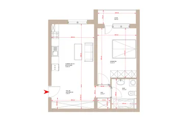 Apartament 2 camere Tip 6