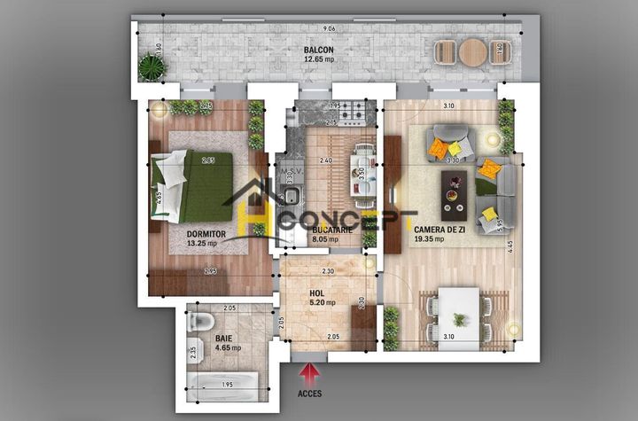 Apartament cu 2 camere nou zona Nicolae Grigorescu TVA 9% inclus anunturi imobiliare Bucuresti