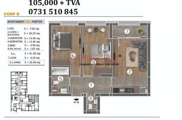 3 camere semidecomandat Berceni – Postalionului | Complex nou | anunturi imobiliare Bucuresti
